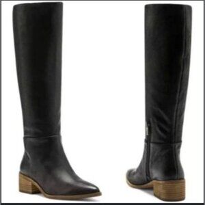 Vince Camuto Women's 9M Eur 40 Beeanna Knee High Pointed Toe Stacked Heel Boots